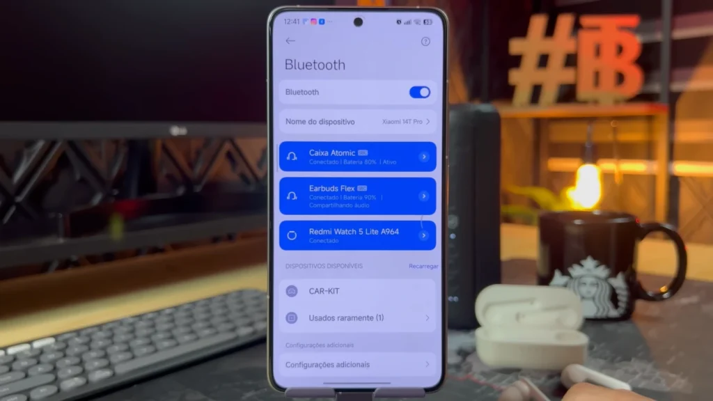 Bluetooth Audio Sharing screen in HyperOS 2.2 which can be activated in the settings of any xiaomi redmi and poco
