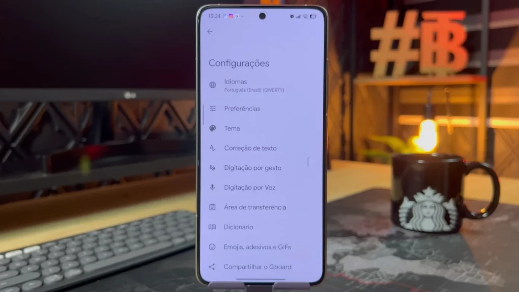 screen showing Google Keyboard Customization settings