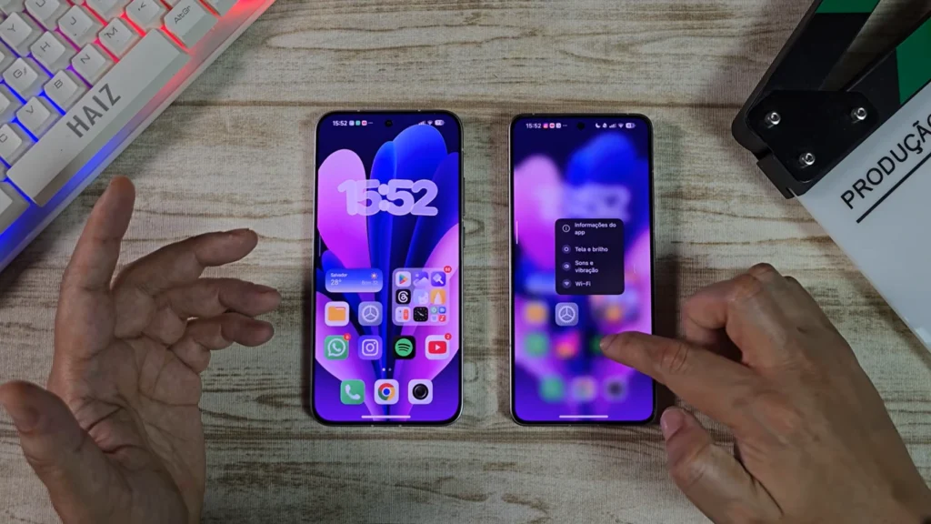 HyperOS Launcher VS Poco Launcher dark mode for super folders