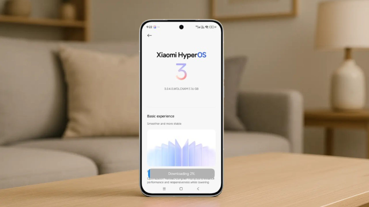 HyperOS 3 Global update screen Redmi Note 14 4G Android 16 version 3.0.4.0.WOGMIXM