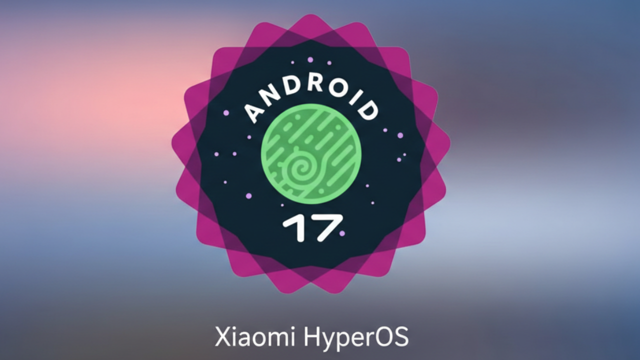 Android 17 and Xiaomi HyperOS 3.1 logo featured on a sleek, modern background, highlighting the ultimate performance update for Xiaomi devices.